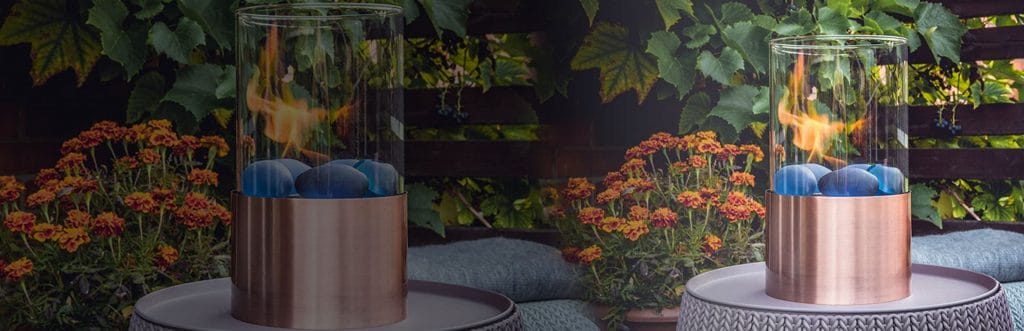 Ethanol Tabletop Fireplace Banner